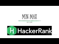 minimax Hackerrank solution in Java