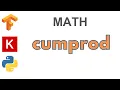67 cumprod TensorFlow Tutorial