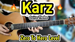 Karz - Guitar Theme - 🔥 Zero to Hero Level 🔥 - Super Easy Guitar Lesson - Free Written Tabs + Track