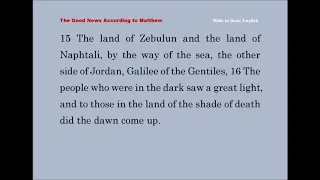 Matthew 4 - Bible in Basic English BBE