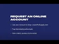 How to Request an Online Account