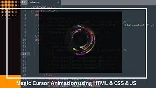 Magic Cursor animation using HTML CSS JS dr iteducation