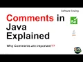 Comments in Java Explained Single Line Multi Line JavaDoc Java for Selenium Testers