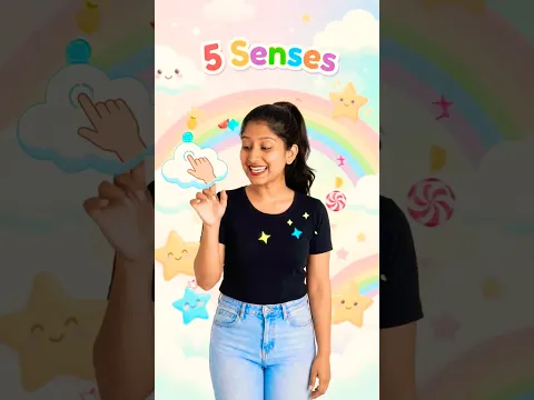 Five Senses Organs 👀👂👃👅🖐️ | Learn Our 5 Senses & Their Functions | Kids Learning #Shorts