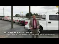 WE INVITE YOU TO ACCEPTANCE AUTO SALES