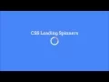 How to make css loading spinner