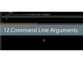 12 Command Line Arguments In Hindi