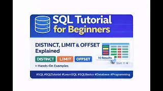 SQL DISTINCT vs LIMIT vs OFFSET Beginner Friendly Tutorial