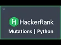 Mutations HackerRank Solution in Python