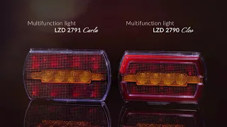 Video: LED neon achterlicht compact | 12-24v | 1m. kabel | VC-4100