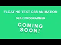 Floating Text Animation Using HTML CSS CSS Animation Tutorials