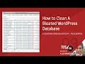 Walkthrough How to Cleanup a Bloated WordPress Database