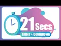 21 Seconds countdown Timer with Alarm The Moments