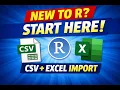 How to Import CSV and Excel Files in RStudio Complete Beginner Tutorial