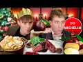 Brits try Michelin Star Christmas Dinner