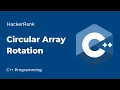 Circular Array Rotation HackerRank Solution in C