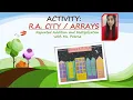 R A CITY ARRAY CITY FREE WORKSHEET IN THE DESCRIPTION BOX