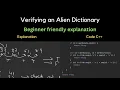 953 Verifying an Alien Dictionary