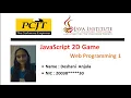 Javascript 2D Game Development Web Programming 1 Java Institute