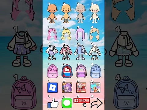 💓🫰Which Outfit Is The Cutest? Comment Below! #tocaboca #tocalifeworld #shorts #viral