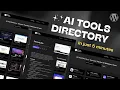 How to Build an AI Tools Directory Website Readymade WordPress Website