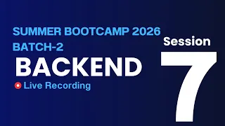 Backend Session 7