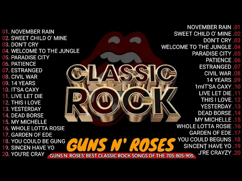 Best Of Classic Rock Songs Of All Time🔥ACDC,Bon Jovi,Metallica, Guns N'Roses, U2⚡ Classic Rock Songs