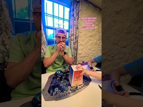 46.14 Seconds! Tru-Dad Solve! 3x3 R1,S4 AGTIGJ '26 #fyp #speedcubeshop #shorts #nice #funny #dad