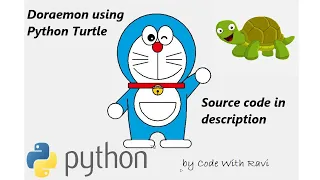 Draw Doramon using Python Turtle python turtle graphics