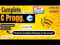 Find Smallest Element in the Array Lecture 18 C Programming Full course for Beginners