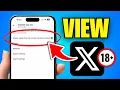 How To See Sensitive Content On Twitter X