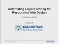 Webinar - Automating Layout Testing for Responsive Web Designs