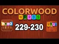 COLORWOOD WORDS Cryptogram level 229 230