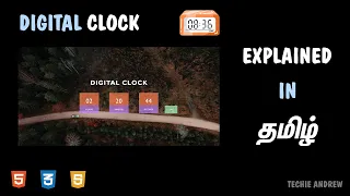 Let s Make A Digital Clock Using HTML CSS JavaScript Full Explained In Tamil