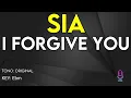 Sia - I Forgive You - Karaoke Instrumental