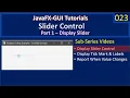 Slider Part 1 - Display Slider JavaFx GUI Tutorial