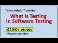 Software Testing Training Software Testing QA Training - Software Testing Basics-Software Testing