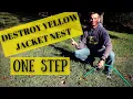How To Get Rid Of Yellow Jacket Ground Wasp Nest With ONE STEP