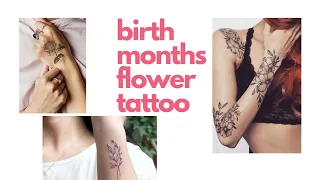 birth months flower tattoo