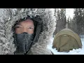 -60F -51C Winter Camping in Hot Tent