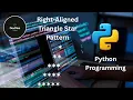 Triangle star pattern in python Star pattern program