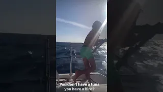 Deep sea fishing in big waves and winds! #travel #sailboating #deepseafishing