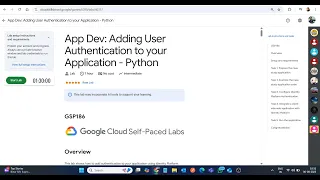 NEW 2025 App Dev Adding User Authentication to your Application - Python Updated Lab Solution
