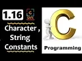 1 16 - Character String Constants GATE Lecture C Programming Tutorial GATE Educator HINDI