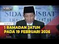 Lagu Hasil Sidang Isbat, Menag: Awal Puasa Ramadan Jatuh Pada 19 Februari 2026
