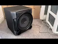 Sony subwoofer bass test