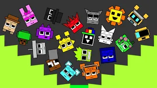 20 Square Sprunki Elimination Race (Algodoo Edition)