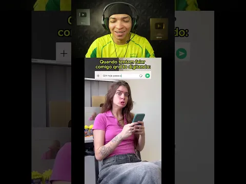 REACT Tety Vlogs - Quando tentam falar comigo quando to digitando