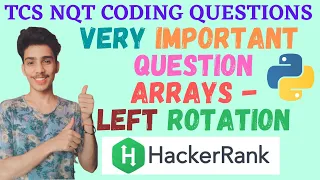 Array Left Rotation - HackerRank Solution in Python TCS NQT Coding Questions in Python
