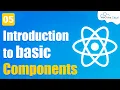 What are React Components Introduction to Components Types of Components